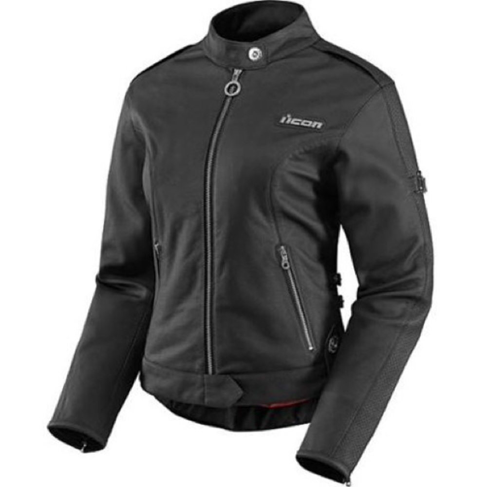 Icon Hella Women's Leather Jacket - Black - XS
